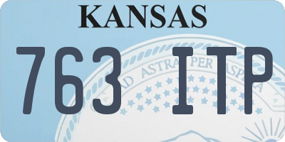 KS license plate 763ITP
