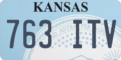 KS license plate 763ITV