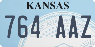 KS license plate 764AAZ