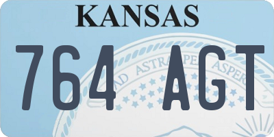 KS license plate 764AGT