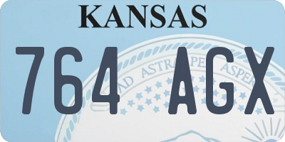 KS license plate 764AGX