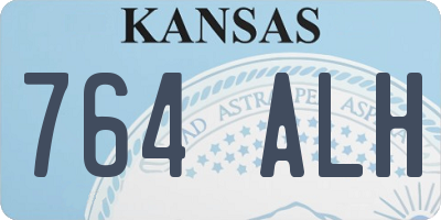 KS license plate 764ALH