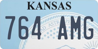 KS license plate 764AMG