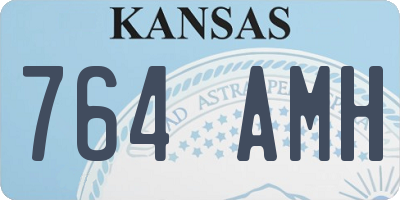 KS license plate 764AMH