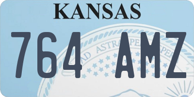 KS license plate 764AMZ