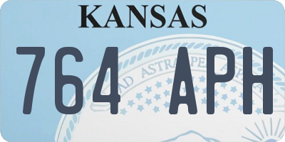 KS license plate 764APH