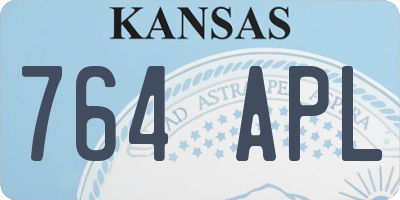 KS license plate 764APL