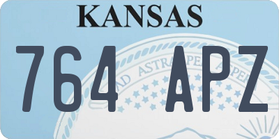 KS license plate 764APZ