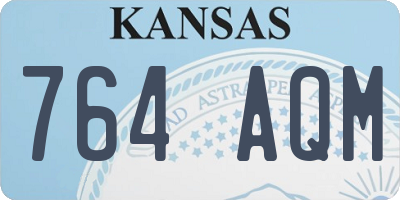 KS license plate 764AQM
