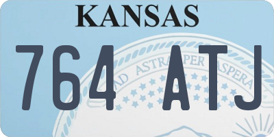 KS license plate 764ATJ
