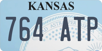 KS license plate 764ATP