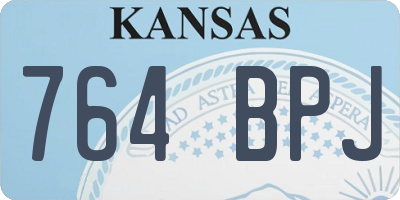 KS license plate 764BPJ