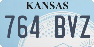 KS license plate 764BVZ