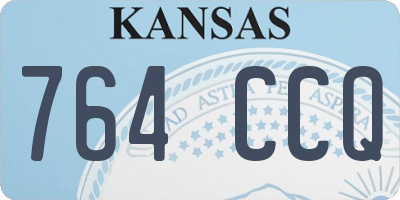 KS license plate 764CCQ