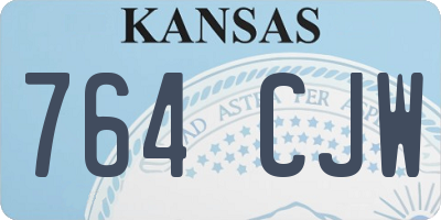 KS license plate 764CJW