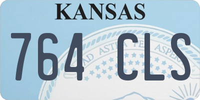 KS license plate 764CLS