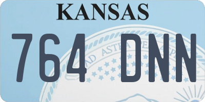 KS license plate 764DNN