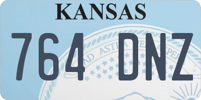 KS license plate 764DNZ