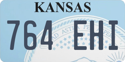 KS license plate 764EHI