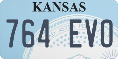 KS license plate 764EVO