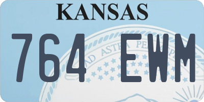 KS license plate 764EWM