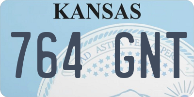 KS license plate 764GNT