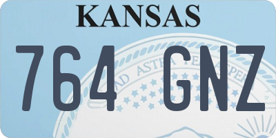 KS license plate 764GNZ