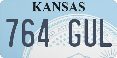 KS license plate 764GUL