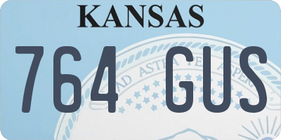 KS license plate 764GUS