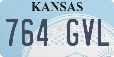 KS license plate 764GVL