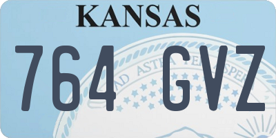 KS license plate 764GVZ