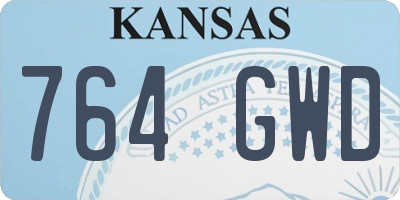 KS license plate 764GWD