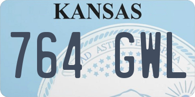 KS license plate 764GWL