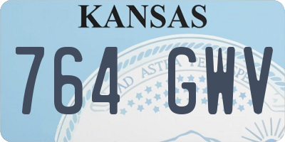 KS license plate 764GWV