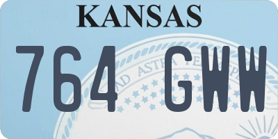 KS license plate 764GWW