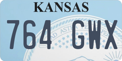 KS license plate 764GWX
