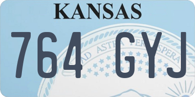KS license plate 764GYJ