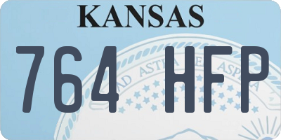 KS license plate 764HFP