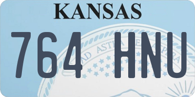 KS license plate 764HNU