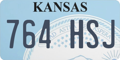 KS license plate 764HSJ