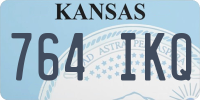 KS license plate 764IKQ