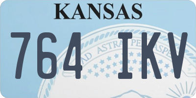 KS license plate 764IKV