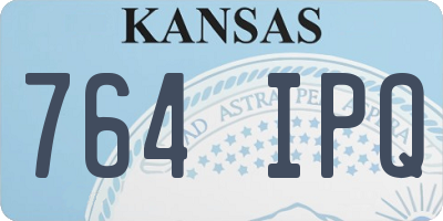KS license plate 764IPQ