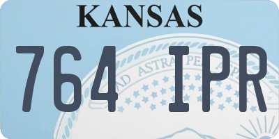KS license plate 764IPR