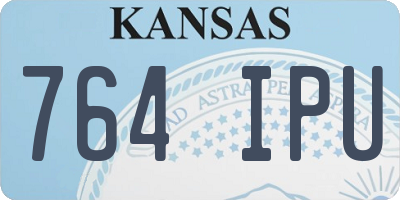 KS license plate 764IPU