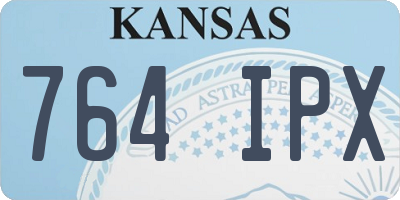 KS license plate 764IPX