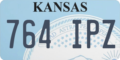 KS license plate 764IPZ
