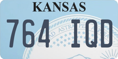 KS license plate 764IQD