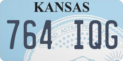 KS license plate 764IQG