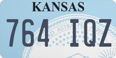 KS license plate 764IQZ